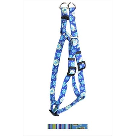 Blue Stripes Step-In Harness - Large